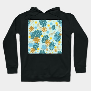 Blue floral Hoodie